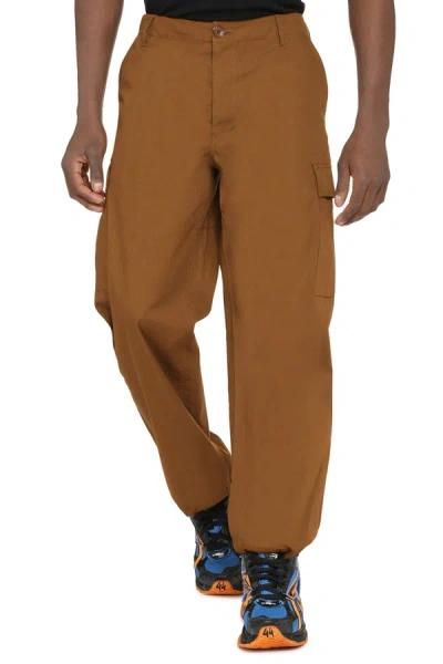 Shop Kenzo Cotton Cargo-trousers In Brown