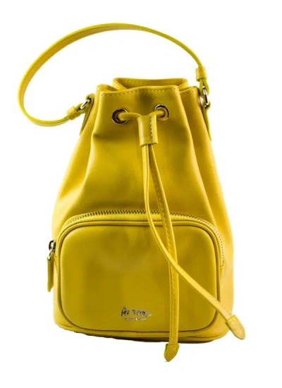Shop La Rose Leather Satchel Bag  Yellow