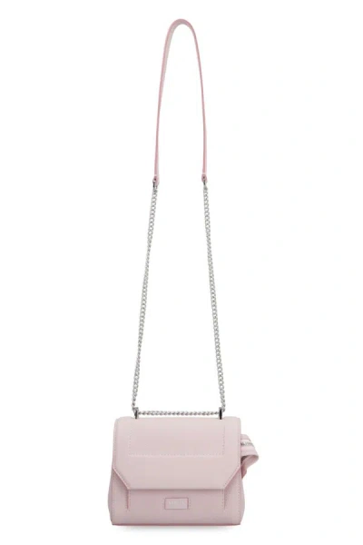 Shop Lancel Ninon Leather Mini Handbag In Pink