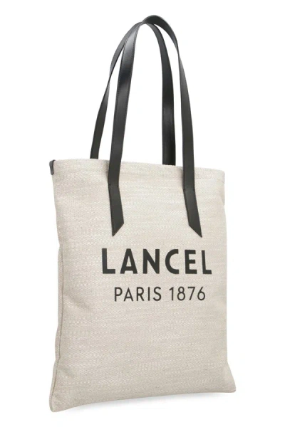Shop Lancel Summer Tote Bag In Beige