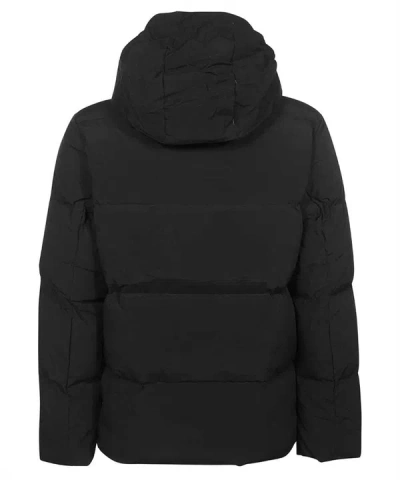 Shop Les Deux Hooded Down Jacket In Black