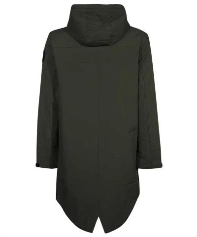 Shop Les Deux Techno Fabric Raincoat In Black