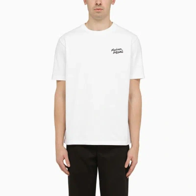 Shop Maison Kitsuné T-shirt With Logo In White