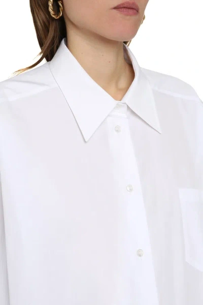 Shop Maison Margiela Oversize Shirt In White