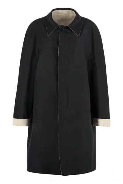 Shop Maison Margiela Reversible Trench-coat In Black