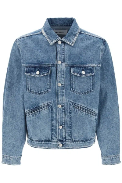 Shop Isabel Marant Marant Jango Denim Jacket In Blue