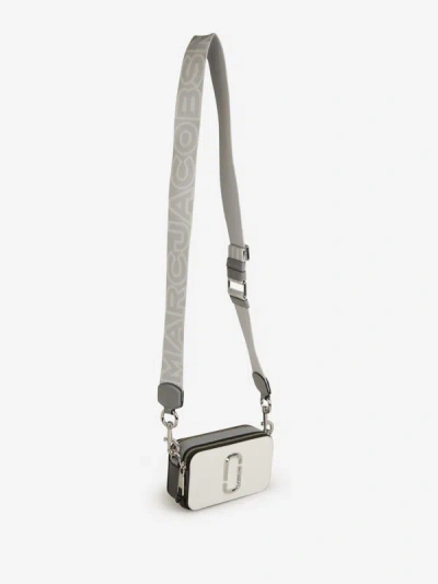 Shop Marc Jacobs Snapshot Leather Bag In Ivory