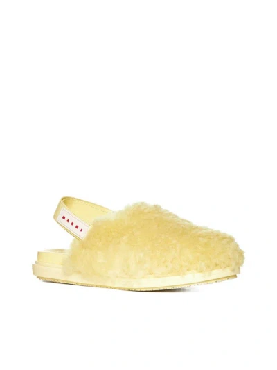 Shop Marni Sandals In Pineapple