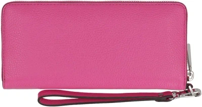 Shop Michael Michael Kors Michael Kors Jet Set Continental Leather Wallet In Pink