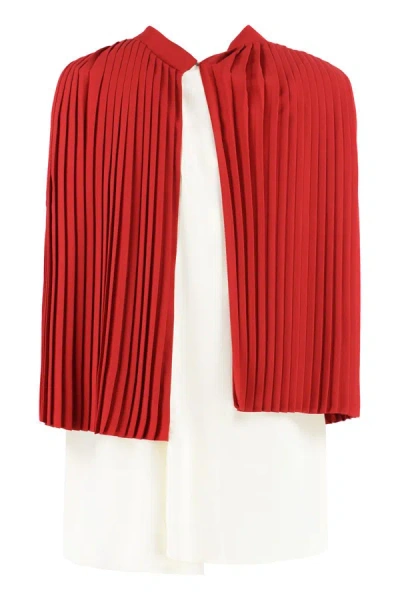Shop Mm6 Maison Margiela Pleated Top In Red
