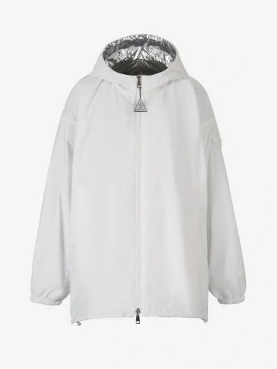 Moncler Silver Jubba Reversible Jacket In Platejat