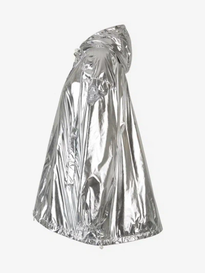 Moncler Silver Jubba Reversible Jacket In Platejat