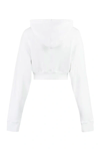 Shop Off-white Cropped Hoodie