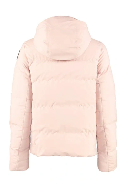 Shop Parajumpers Kanya Hooded Short Down Jacket In Pink