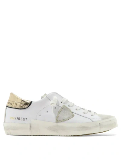 Shop Philippe Model "prld" Sneakers In White