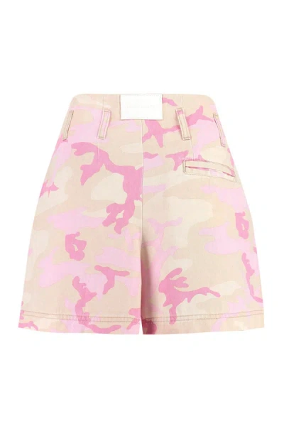 Shop Pinko Golf Printed Cotton Shorts
