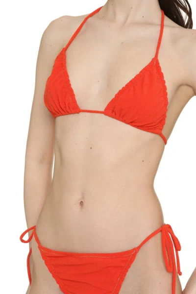 Reina Olga Women's Concetta Triangle Bra Bikini In Orange