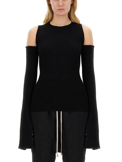 Shop Rick Owens Knitted Tops. In Black