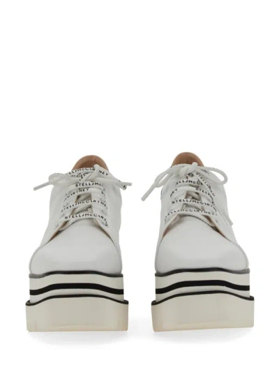 Shop Stella Mccartney "elyse" Wedge Sneakers In White