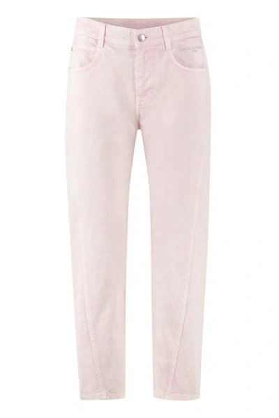 Shop Stella Mccartney High-rise Straight Leg Jeans In Pink