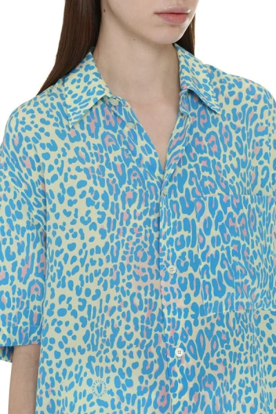 Shop Stella Mccartney Printed Silk Shirt In Animalier