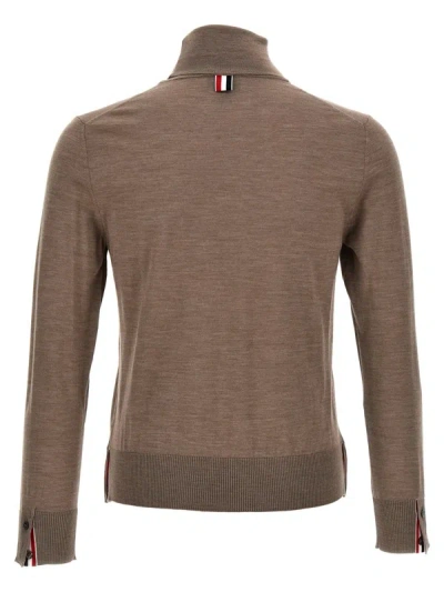 Shop Thom Browne 'rwb' Sweater In Beige