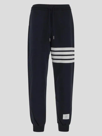Shop Thom Browne Thome Trousers In Blue