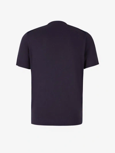 Shop Tom Ford Plain Cotton T-shirt In Blau Nit