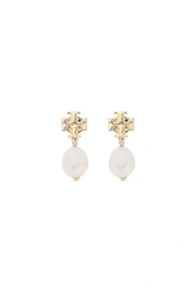 Shop Tory Burch Kira Earring With Pearl In Multicolor