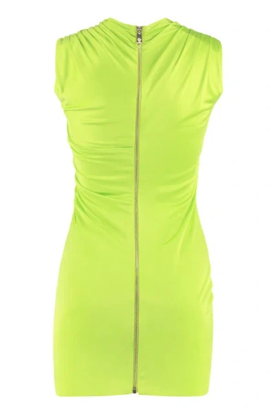 Shop Versace Viscose Dress In Green