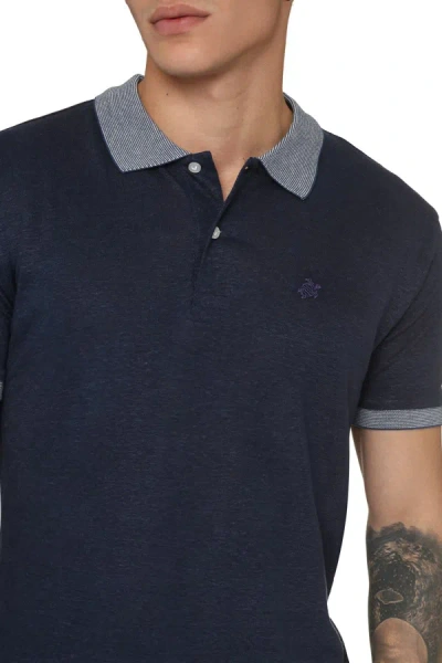 Shop Vilebrequin Short Sleeve Polo Shirt In Blue