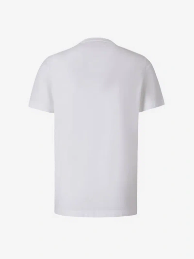 Shop Zanone Plain Cotton T-shirt In White