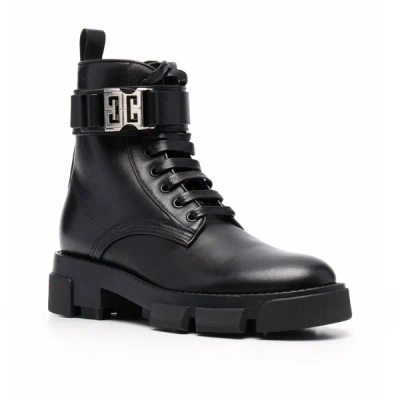 Shop Givenchy Leather Combat Boots