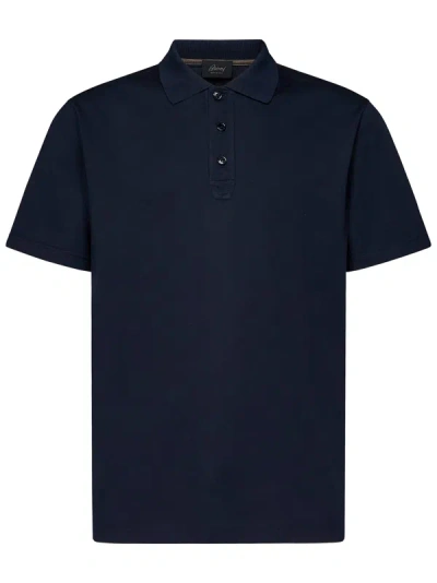 Shop Brioni Polo Shirt In Blu