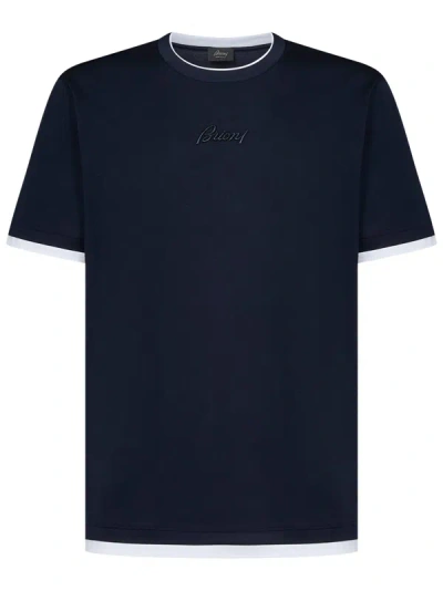 Shop Brioni T-shirt In Blu
