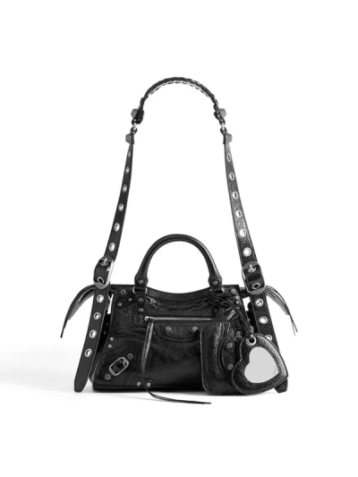 Shop Balenciaga Neo Cagole Xs  Bags In Black