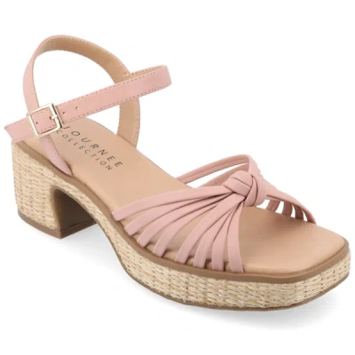 Shop Journee Collection Collection Women's Tru Comfort Foam Hally Sandals In Pink