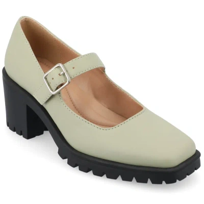 Journee Collection Mary Jane Pump In Green