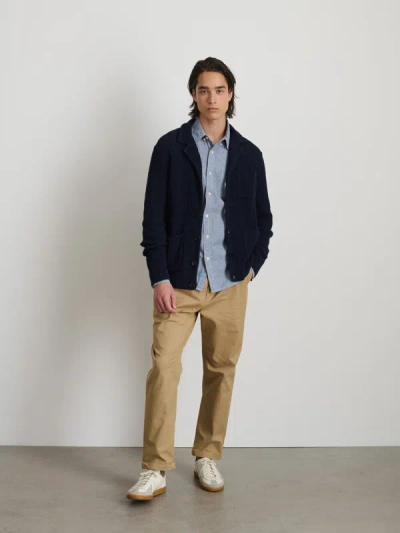 Alex Mill Mitchell Cardigan In Linen Cotton In Dark Navy