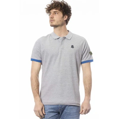 Shop Invicta Gray Cotton Polo Shirt