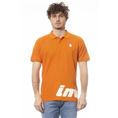Shop Invicta Orange Cotton Polo Shirt