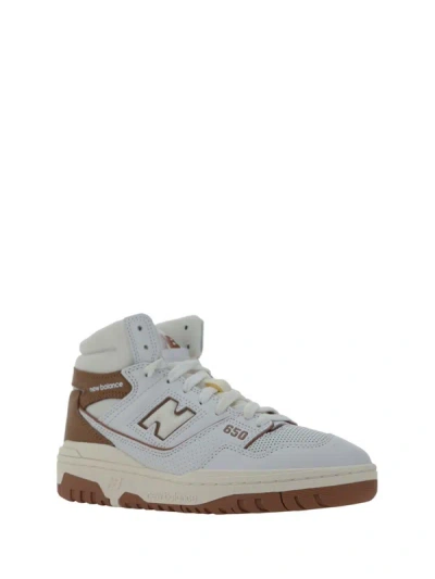 Shop New Balance Sneakers In White/brick Maroon