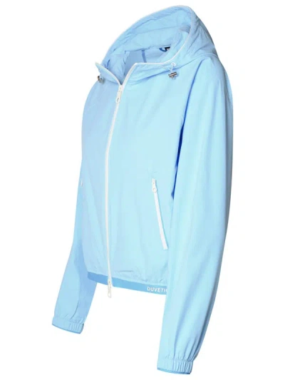 Shop Duvetica 'trena' Light Blue Polyamide Blend Jacket