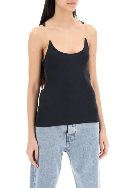 Shop Y/project Y Project Sleeveless Top With Invisible In Black