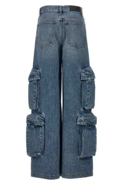 Shop Amiri Women 'baggy Cargo' Jeans In Blue