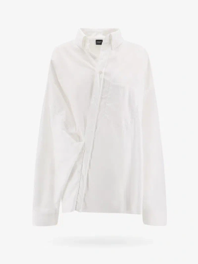 Shop Balenciaga Woman Shirt Woman White Shirts