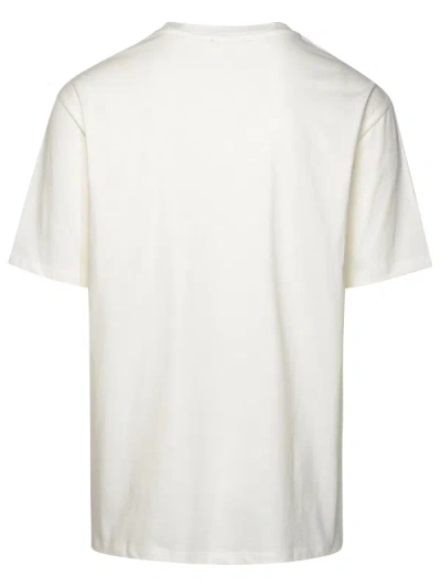 Shop Balmain Man  ' Star' White Cotton T-shirt