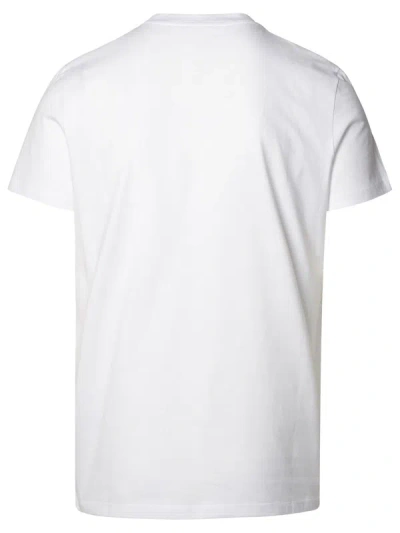 Shop Balmain Uomo White Cotton T-shirt