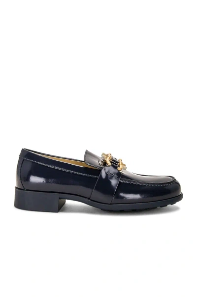 Bottega Veneta Elegant Moccasin Monsieur For Women In Blue