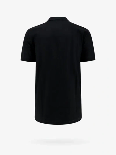 Shop Burberry Man Polo Shirt Man Black Polo Shirts